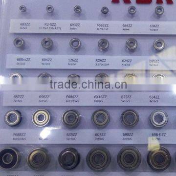 Inch size shielded miniature ball bearings R2AZZ