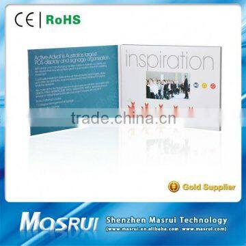 Best Gift and Greetings 4.3" LCD Screen Happy Birthday Cards / Photo Video Card for Advertising