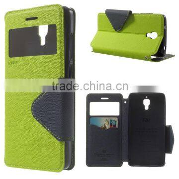 Diary View Window Style Credit Cards Holder Case for Xiaomi mi4, for Xiaomi mi4 Leather Case