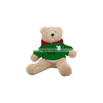embroidery imprinted promotional logo green coat Hoodie Bear dress scarf beanbag bandana t-shirt bib tie ribbon animal toys
