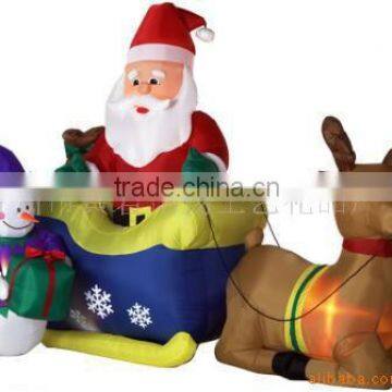 Inflatable Christmas sleigh santa sitting in the sleight 2016