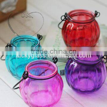 2016 China Colored Decorated Glass Jar Candle photo-2