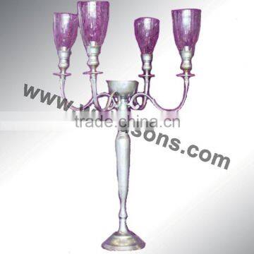 Hurricane Aluminium Floor Standing Candelabra