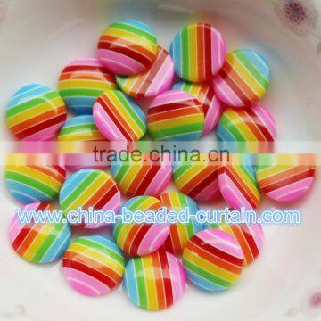 Hottest lovely Sparking 10mm Flat Round Solid Color Resin Beads no Hole Art Craft Making