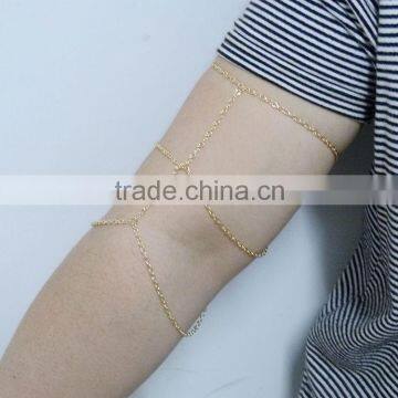 Fashion Gold Tassels Three Layers Arm Chain photo-5
