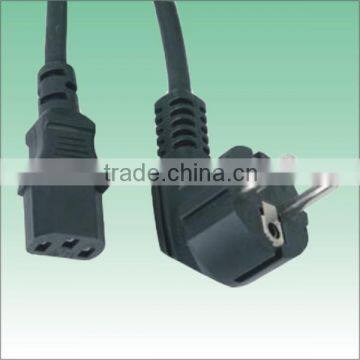 euro schuko plug with IEC 320 C13 power connector