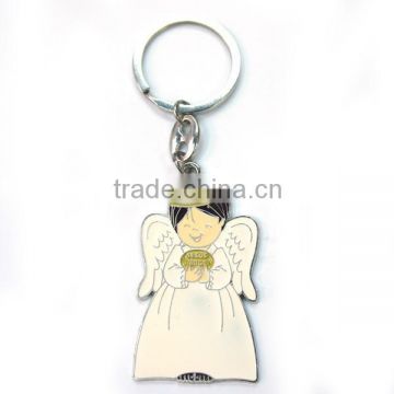 plastic PVC girl angel figure keychain