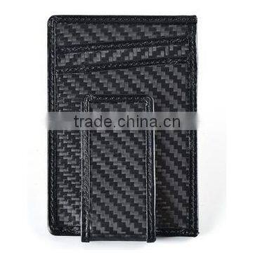 Unisex Luxury Magnetic Carbon Fiber Wallet Card Holder Factory Wholesale Price photo-4