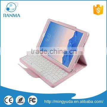 Removeable Tablet pc Leather Bluetooth Wireless Keyboard Case for Ipad Air 2
