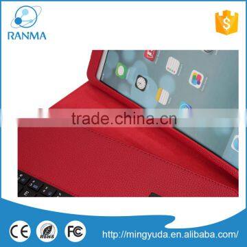Promotional Price 9.7 Inch Leather Wireless Bluetooth Keyboard Case for Ipad Air