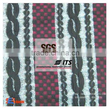 TR spandex two layer jacquard knitting fabric