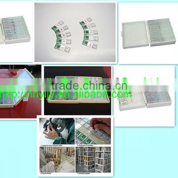 biology lab course prepared microscope slides