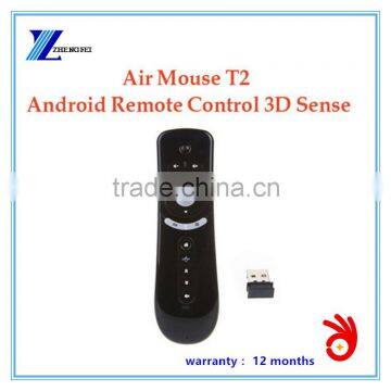 6-Axis Gyro Smart Remote controller 2.4g Wireless Air Mouse T2