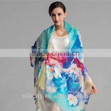 Factory Silk Chiffon Long Shawl Printing