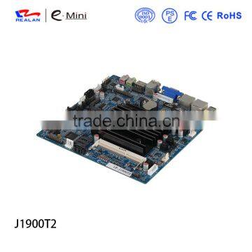 Realan Desktop Fanless Mini-ITX Motherboards With J1900 Processor 2 Lan 6 Com Hdmi and Vga photo-5