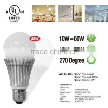 CE RoHS UL listed led SMD lights 8w 12w A60 A19 manufacturers china led bulb