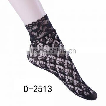 Hot Sale Fashion Women Wholesale Patterned Fishnet Ankle Socks