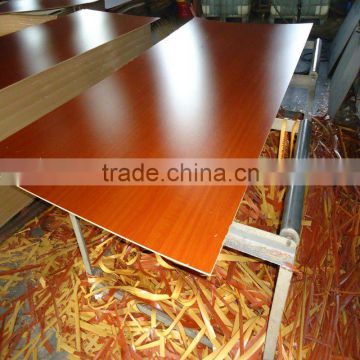 5.5mm one side cherry melamine faced mdf