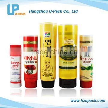 Aluminum and plastic food cosmetic packaging tubes