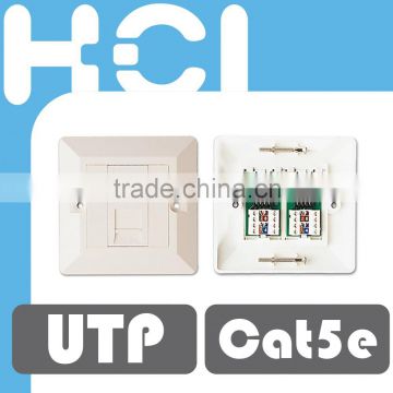 Cat5e RJ45 UTP Module Faceplate with Shutter