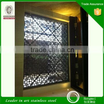 Building Materials Golden 3D Metal Mesh Folding Screen For Kitchen