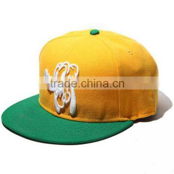 Best Sale Fashion Flat Bill 6 Panel Custom Cotton Twill Snapback Cap photo-4