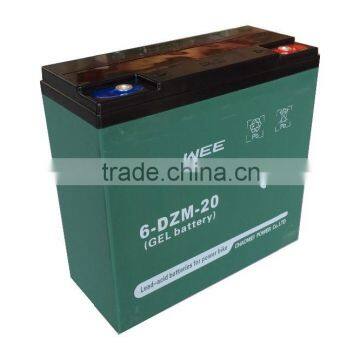 DZM Series VRLA Gel Type E-Bike Battery, 12V 27Ah at 20hr rate