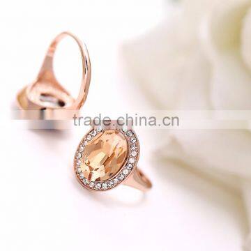 18K Gold Color Rings With Blue Gemstone 3gram Gold Ring photo-6