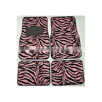 pink zebra car mat carpet