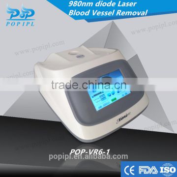 20 W-980nm spider vein removal machine vascular remover / laser 980nm pop-vr6-1