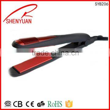 fast heating hair Straightener Electric fast-working aluminium 360 Swivel cord instant heat temperature lock