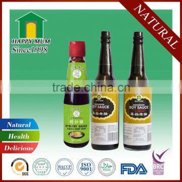 ISO9001 Factory cooking sauce dressing, soy sauce