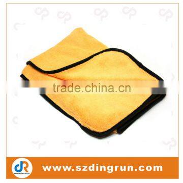 Terry drying microfiber car towel wholesale with round corner