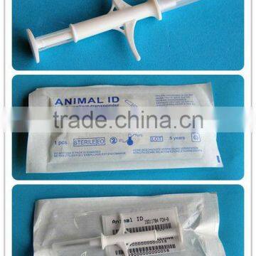 ICAR approved dog tracking injectable microchip syringe