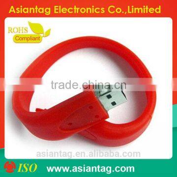 wholesale USB Silicone Wristband with free logo printing
