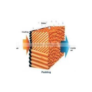 evaporative wet curtain for poultry green house