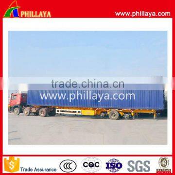 40ft Container Chassis Flatbed 3 Axle Skeletal Container Dolly Trailer for Transport photo-6