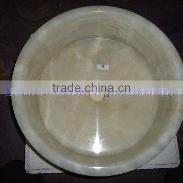 PAKISTAN SUPPLIER PURE WHITE ONYX ROUND BOWL SHAPED SINKS AND BASINS photo-6