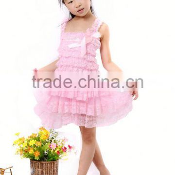 Hot Selling Girls Sexy Pink Lace Petti Dress