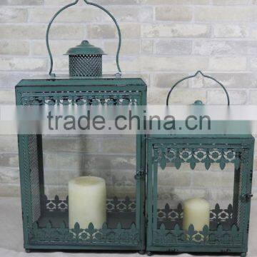 Customized Garden Decorative Professional Metal Antique Brass Candle Lantern