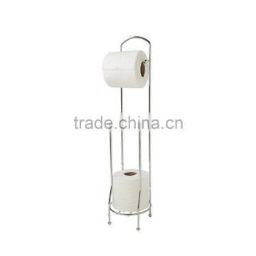 Jiangmen Free Standing Steel Wire Bathroom Toilet Paper Towel Holder photo-3