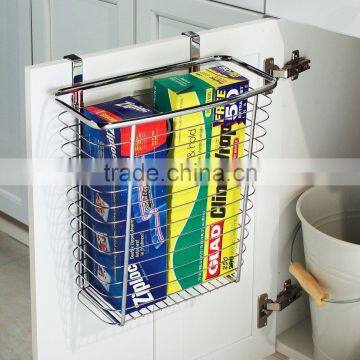 China Rectangle Metal Wire Hanging Towel Basket Over the Cabinet Basket photo-2