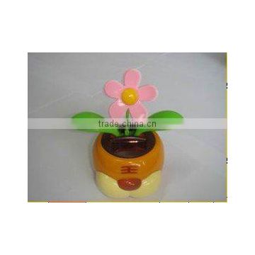 15010717 dancing flower car toy flip flap solar flower toy products for car decorationcar