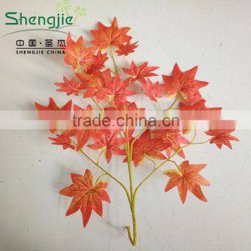 CHY070918 Artificial red maple tree leaf craft