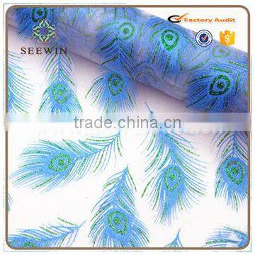New Arrival Cheap Soft Silk Quilt Embroidery Pattern Printing Organza Fabric Roll photo-2