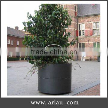 Round metal Plant Flower Pot Home Office Planter