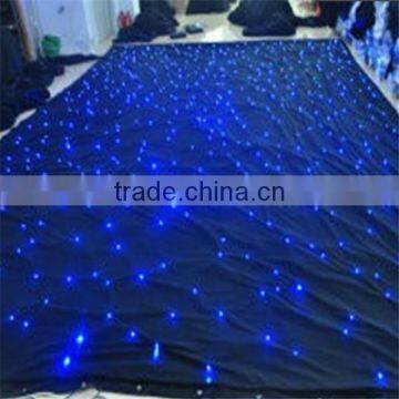 Made in China Fireproof Velvet Romantic Led Star Shine Curtain for Wedding photo-5
