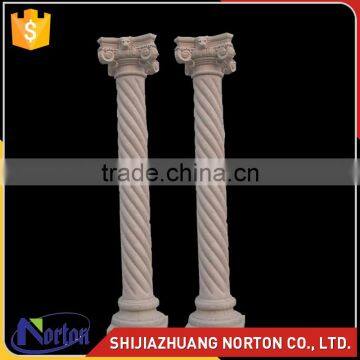 low price outdoor natural roman pillar marble pillar NTMF-C214S