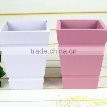 Desktop Small Wooden Flower Vase for Decor ,Shooting Props photo-3