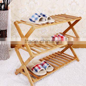 Home Furniture Wooden Folding Shoe Rack photo-3